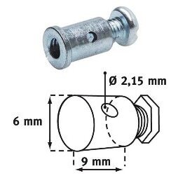 Antgalis troso valdymo užverž.. cil. 6mm