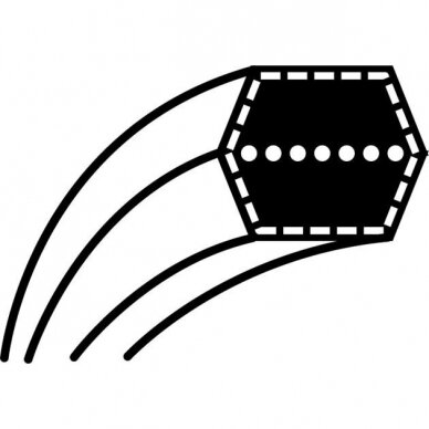 Diržas pavaros MTD LN155/200H/Wolf