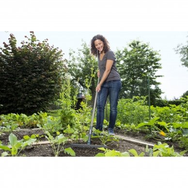 Grėblys metalinis GARDENA NatureLine su kotu 6