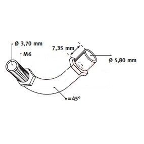 Įtempėjas troso valdymo M6 1