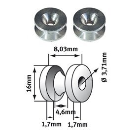 Įvorė galvutės universali 16x3.7mm 2 vnt