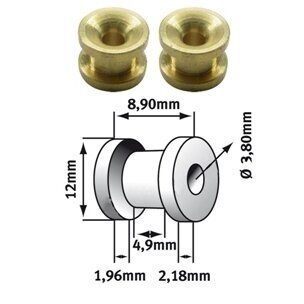 Įvorė galvutės universali 12x3.8mm 2 vnt