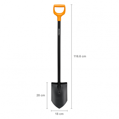 Kastuvas sodo smailus Fiskars Solid Metal 1