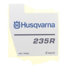 Lipdukas Husqvarna Logo 235R