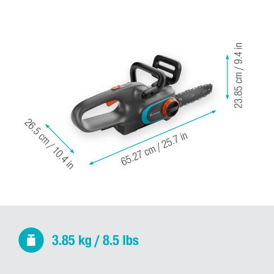 Pjūklas akumuliatorinis GARDENA PowerSaw 250/18V P4A 4