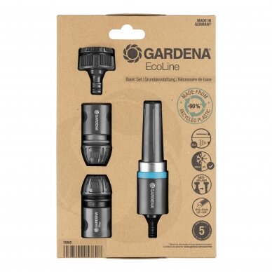 Purkštuvas GARDENA EcoLine su jungtimis 33.3mm (1") ir 26.5mm (3/4") 10