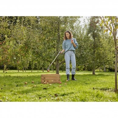 Šiukšlių rinktuvas su ergonomiška rankena