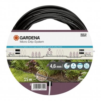 Vamzdis lašelinio drėkinimo 4.6 mm 15m GARDENA