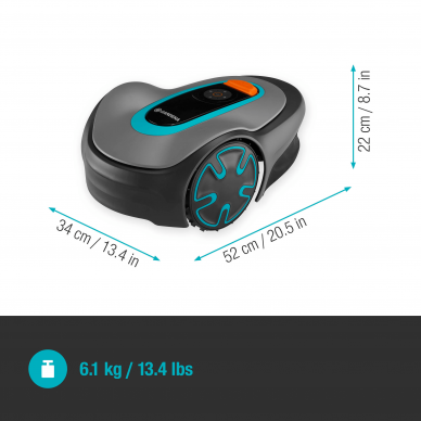 Vejapjovė robotas GARDENA Sileno Minimo 400 4