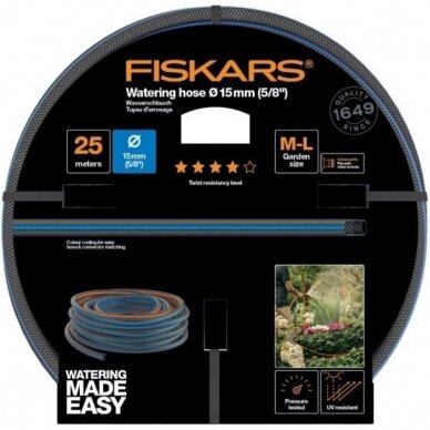 Žarna laistymo Fiskars Q4 15mm (5/8") 25m