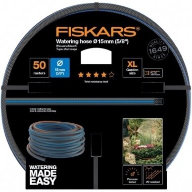 Žarna laistymo Fiskars Q4 15mm (5/8") 50m