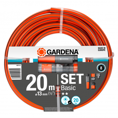 Žarna laistymo Gardena Basic 13mm 20m rinkinys