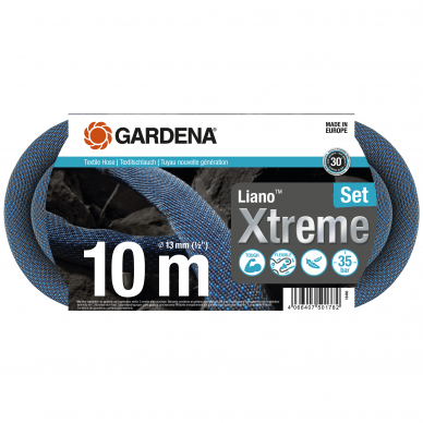 Žarna laistymo Gardena Liano Xtreme 10m tekstilinė rinkinys